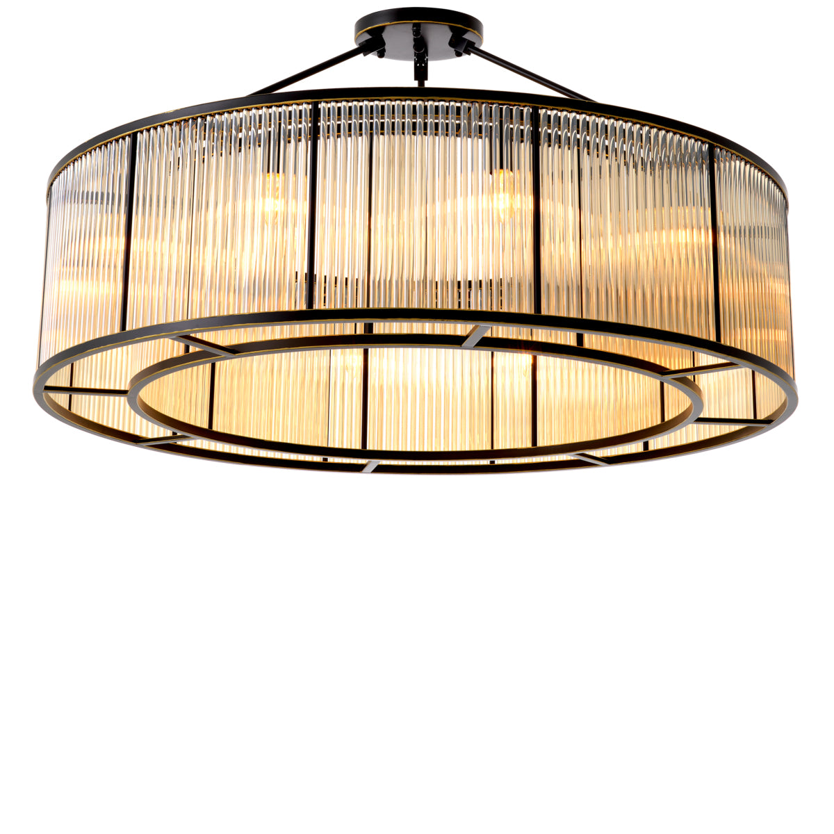 Glass Drum Ceiling Lamp Bernardi | Eichholtzmh.com