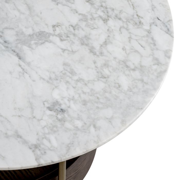 Side Table Faye brushed brass finish