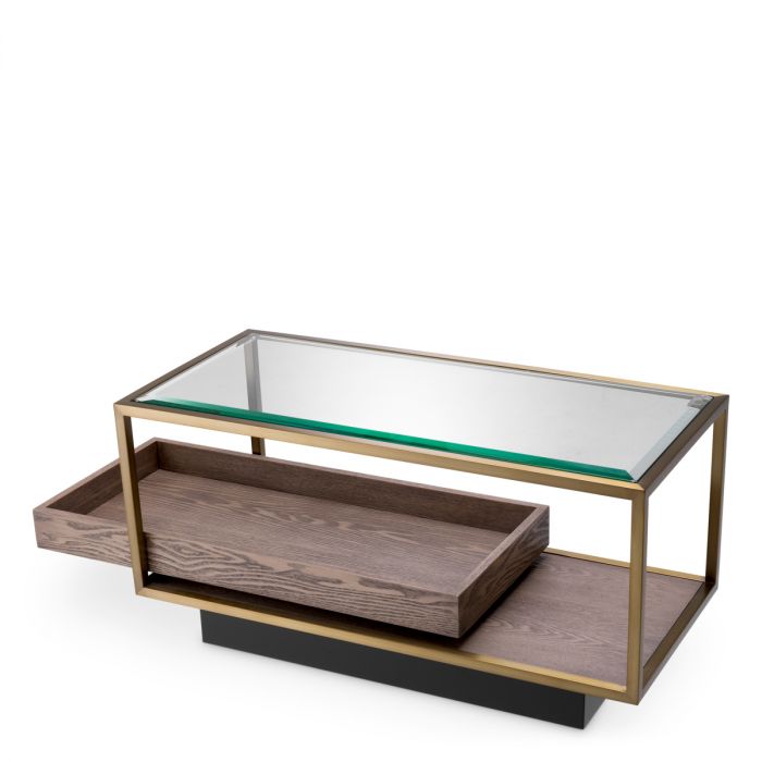 Side Table Roxton brushed brass finish