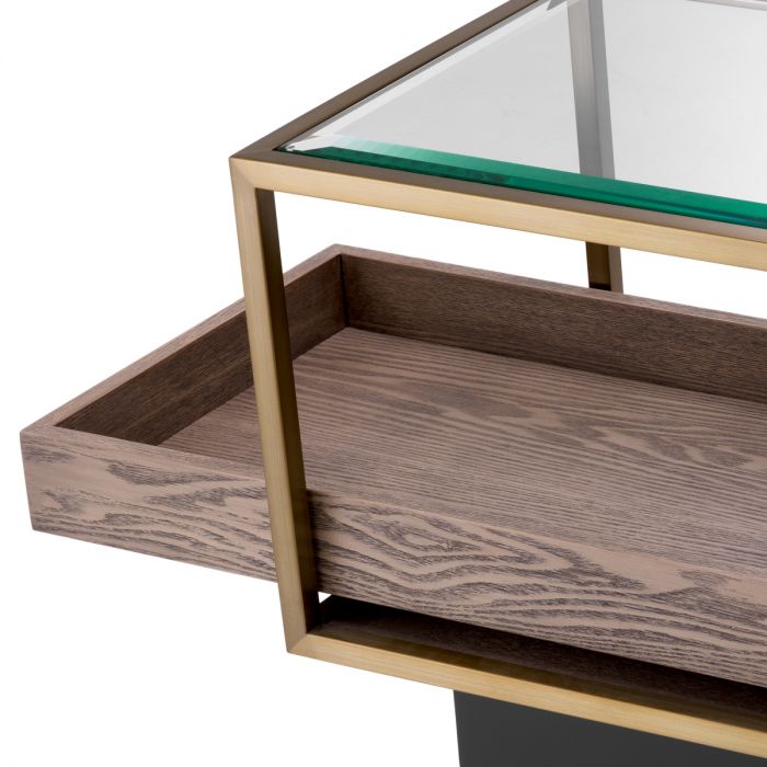 Side Table Roxton brushed brass finish