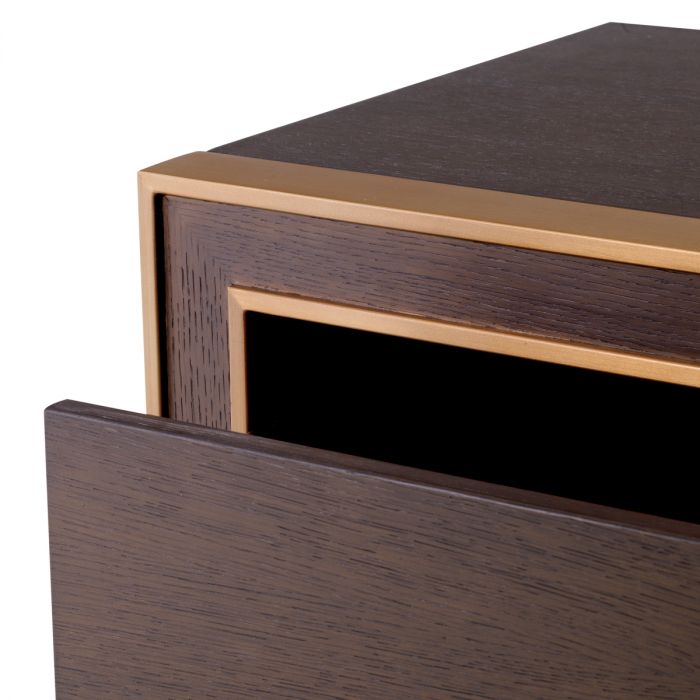 Drawer Dresser Camelot Tall brown oak veneer