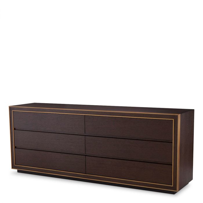 Drawer Dresser Camelot L brown oak veneer