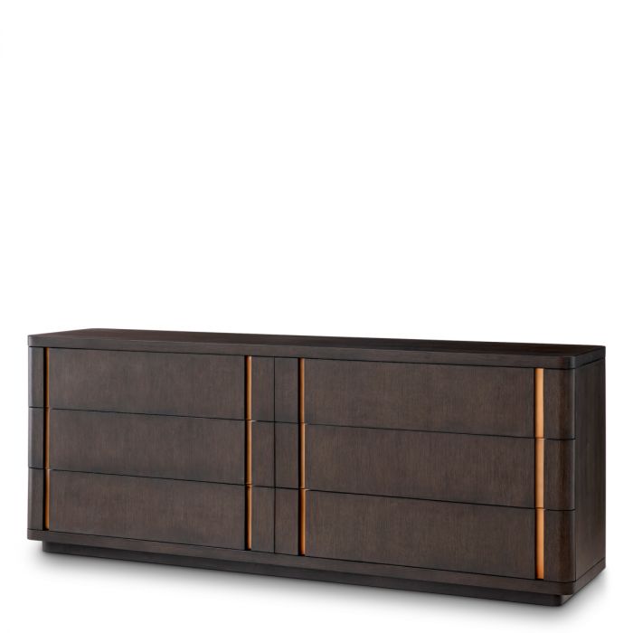 Drawer Dresser Modesto L mocha oak veneer