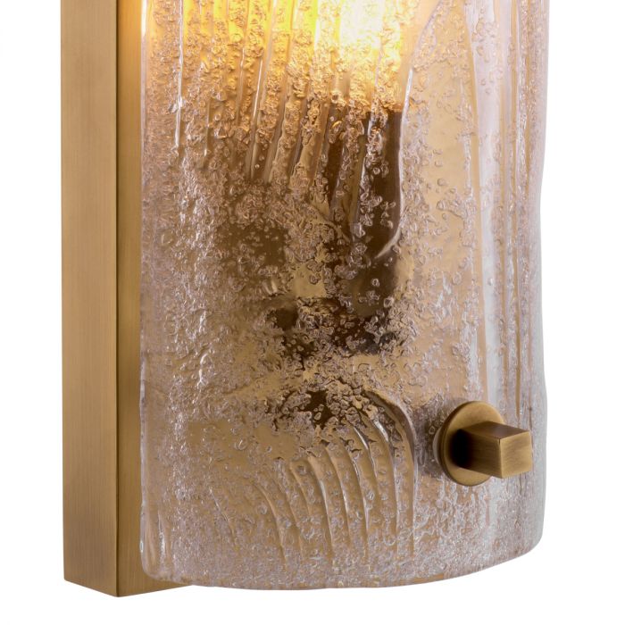 Wall Lamp Lagos antique brass finish