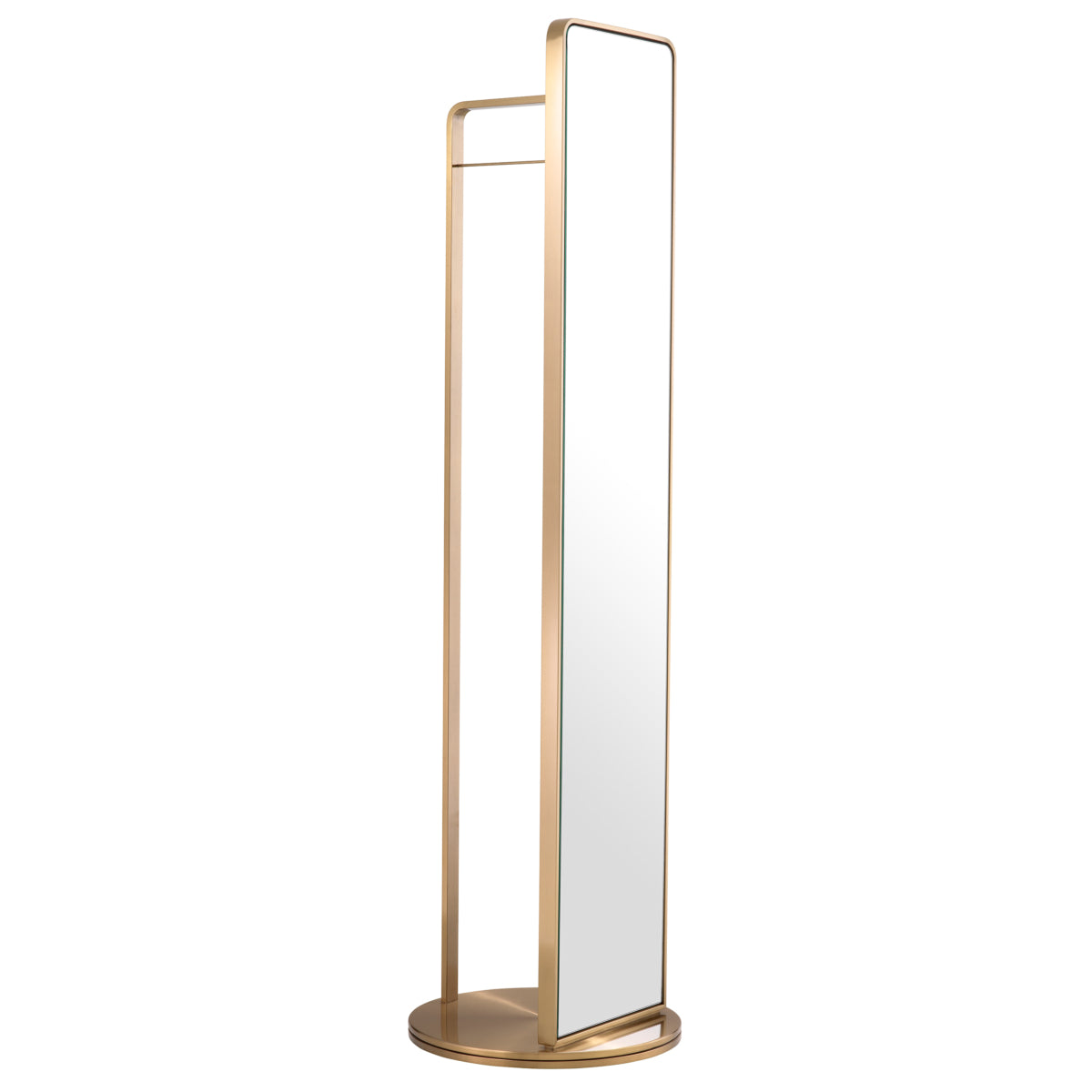 Rotating Floor Mirror with Coatrack Novo | Eichholtzmh.com 