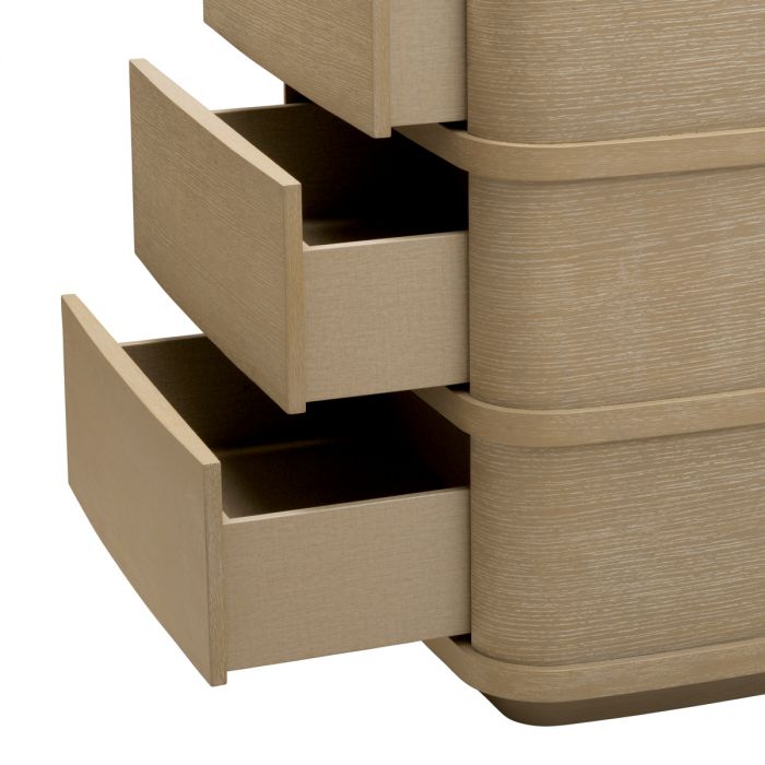 Drawer Dresser Cabana Tall washed oak veneer