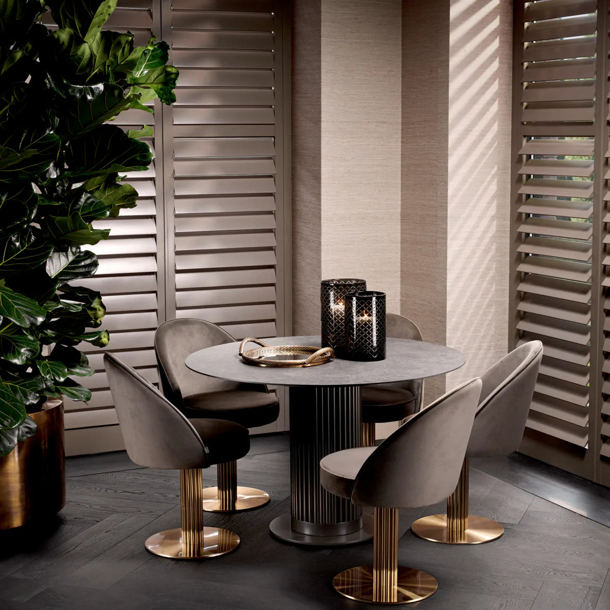 Ceramic Marble Dining Table Volterra | Eichholtzmh.com