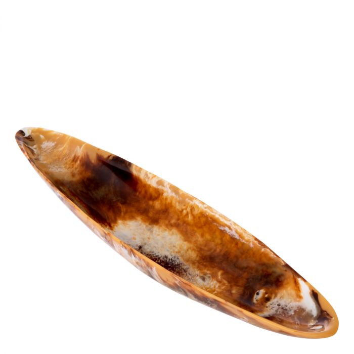 Bowl Mood long orange swirl