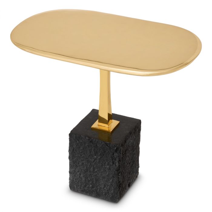 Side Table Kayan L polished brass