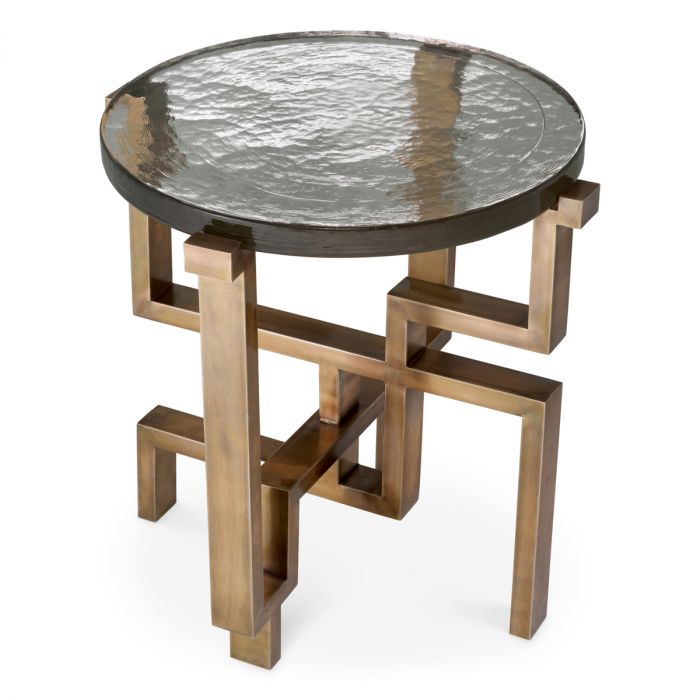 Side Table Gee vintage brass finish