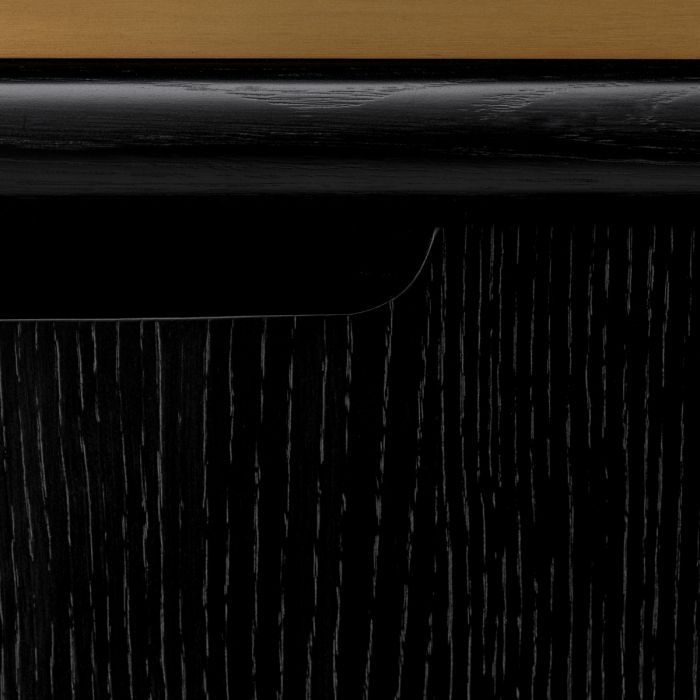 Nightstand Costanzo charcoal grey oak veneer