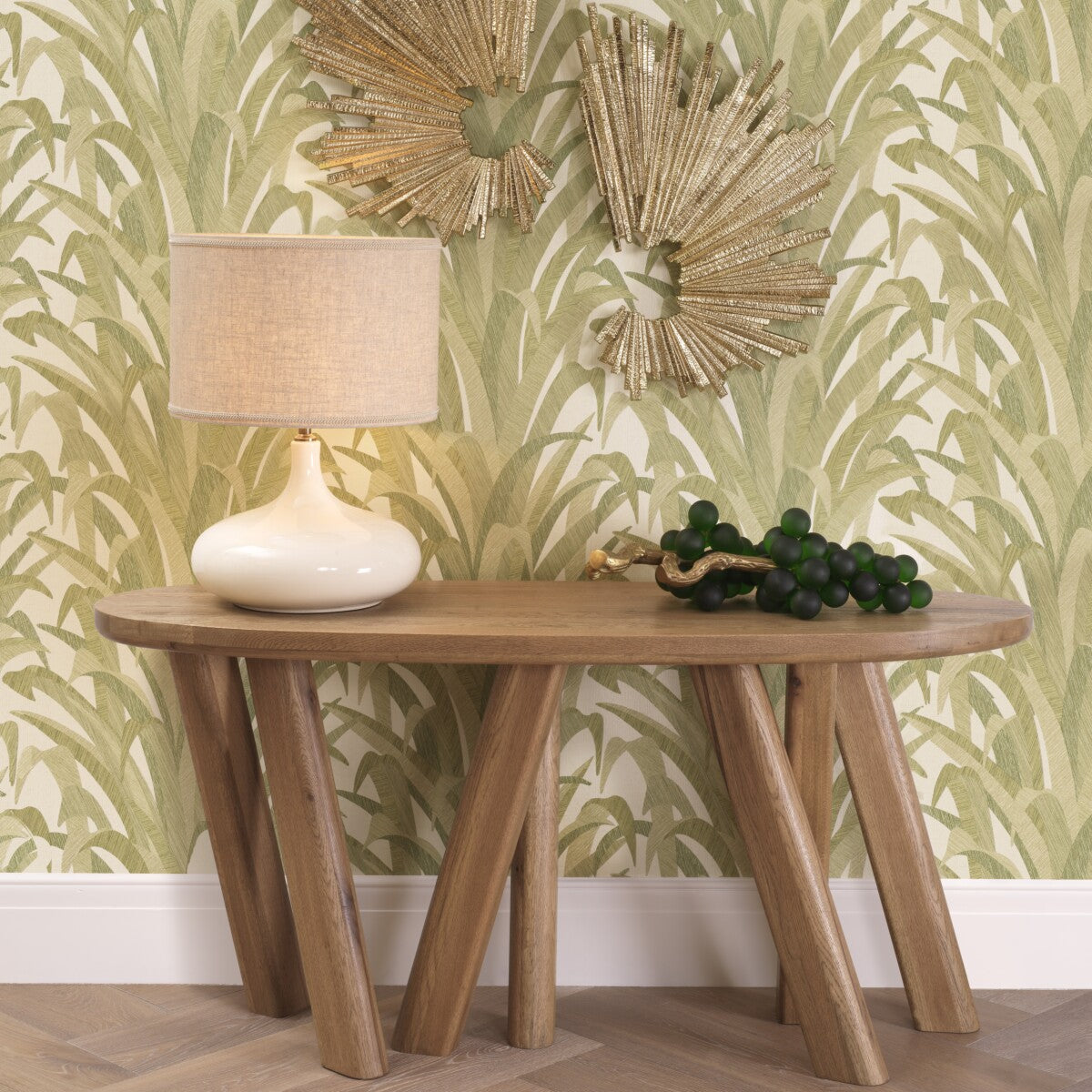 Oval Oak Console Table Bayshore | Eichholtzmh.com 