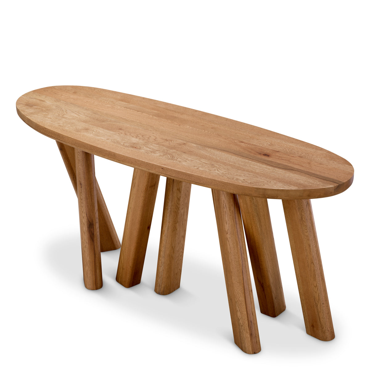 Oval Oak Console Table Bayshore | Eichholtzmh.com 