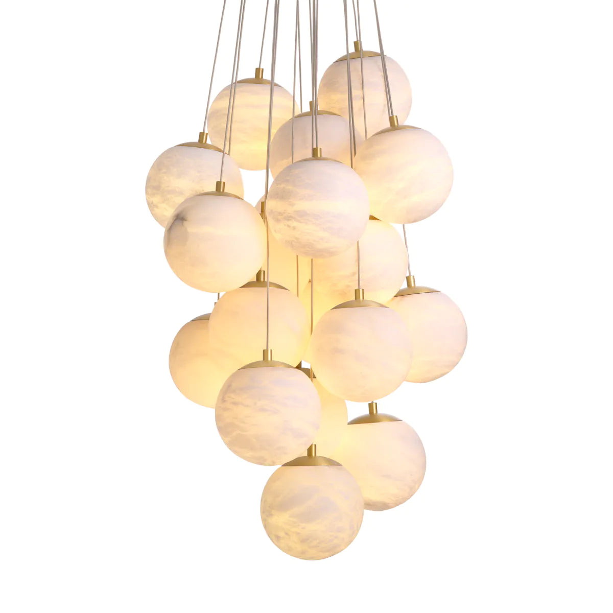 Clustered Alabaster Chandelier L Sphinx