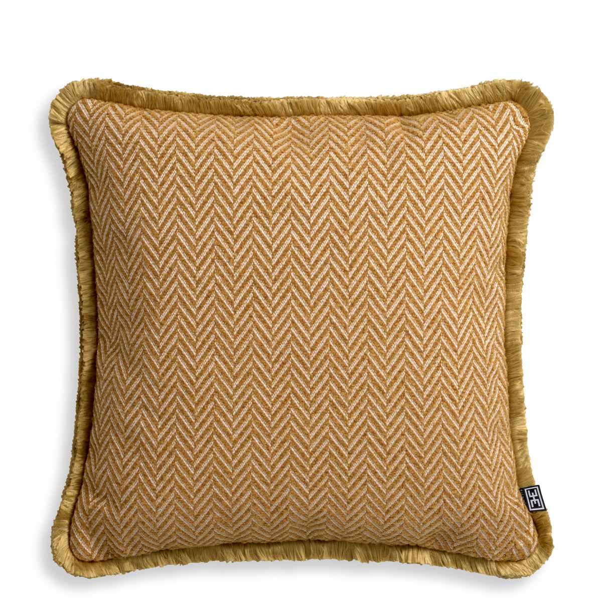 Herringbone Pattern Fringed Cushion S Kauai | Eichholtzmh.com