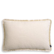 Herringbone Pattern Fringed Pillow Kauai | Eichholtz Manhattan