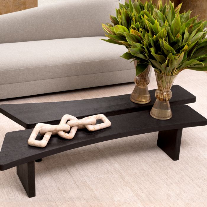 Coffee Table Hoffman Left burnt meranti