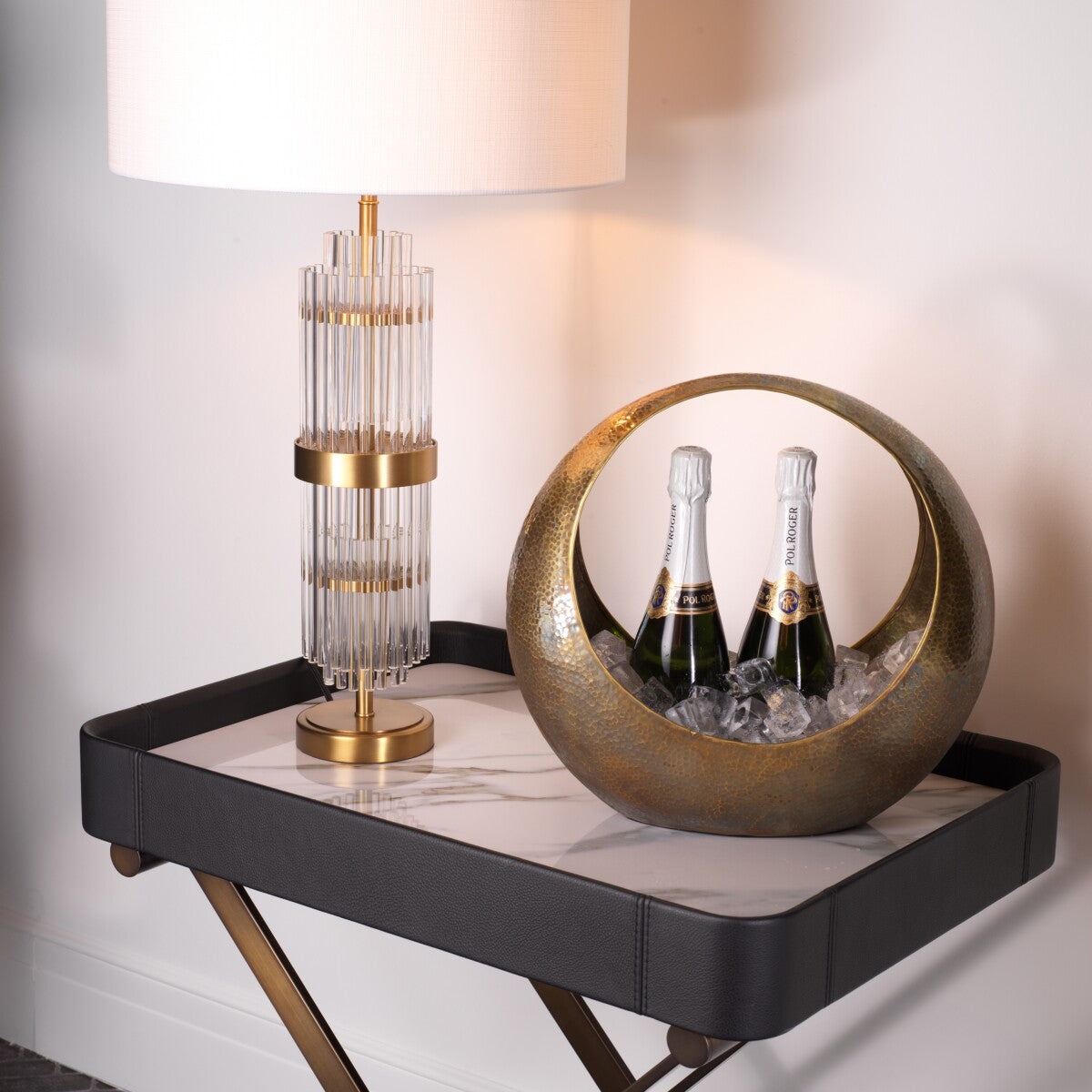 Circular Brass Wine Cooler Leung | Eichholtzmh.com