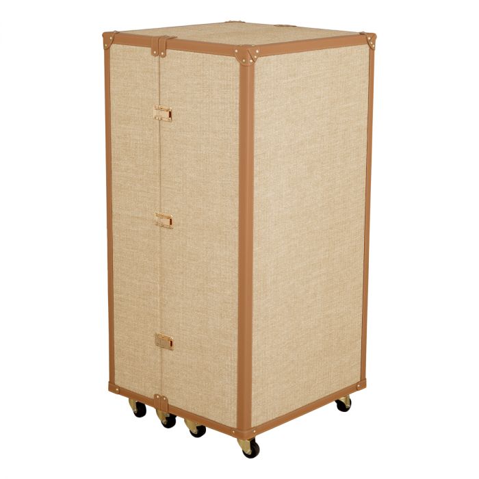 Bar Cabinet Martini Bianco rattan look