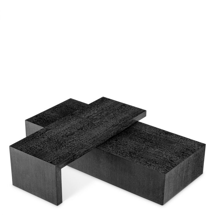 Coffee Table Salento charcoal grey oak veneer