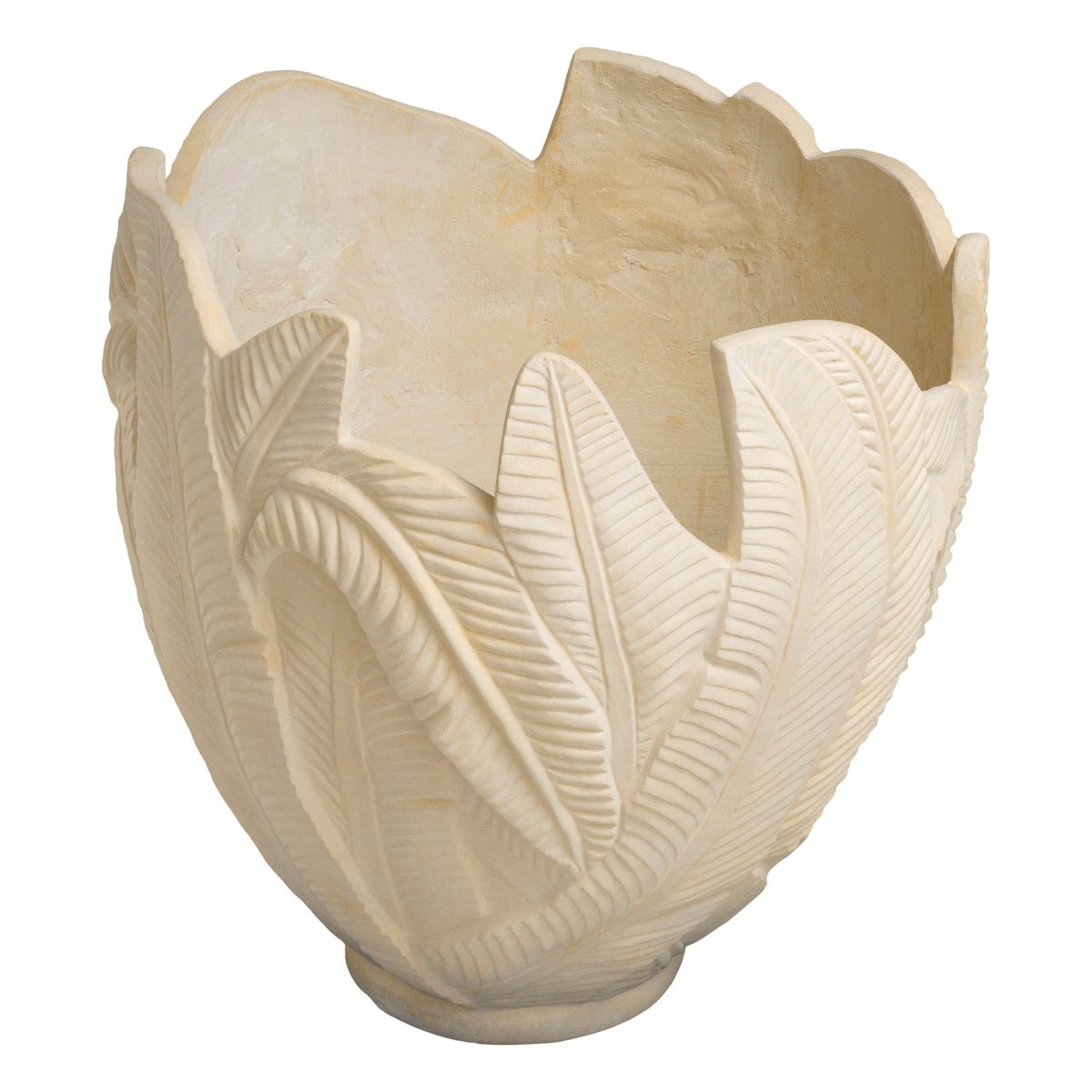 Outdoor Cream Leaf Planter Zanzibar | Eichholtzmh.com