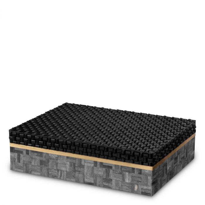 Box Seaside L black grey
