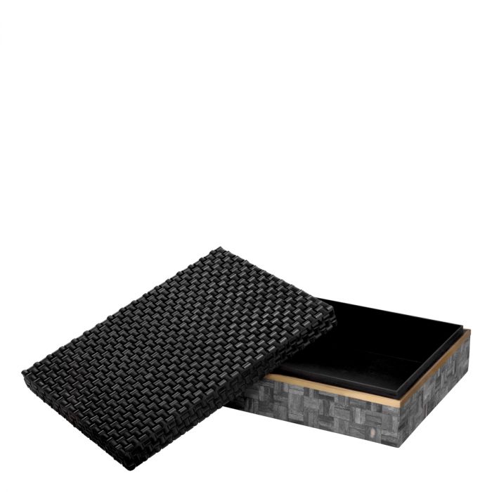 Box Seaside L black grey