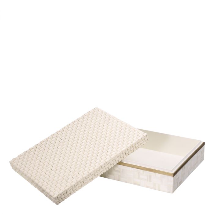 Box Seaside L white cream