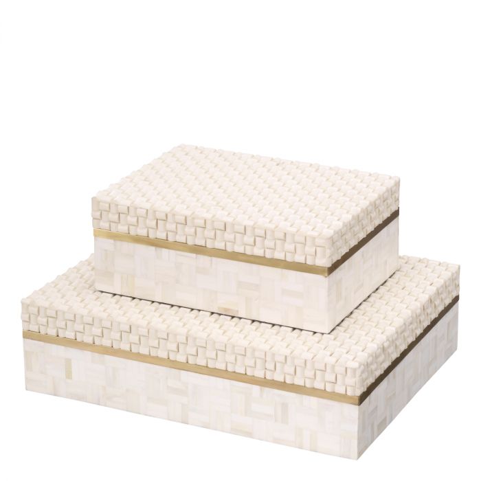 Box Seaside L white cream