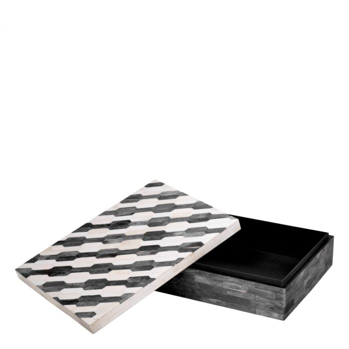 Box Rodeo L grey cream