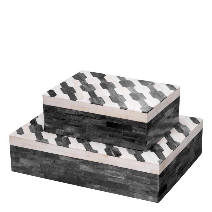 Box Rodeo L grey cream