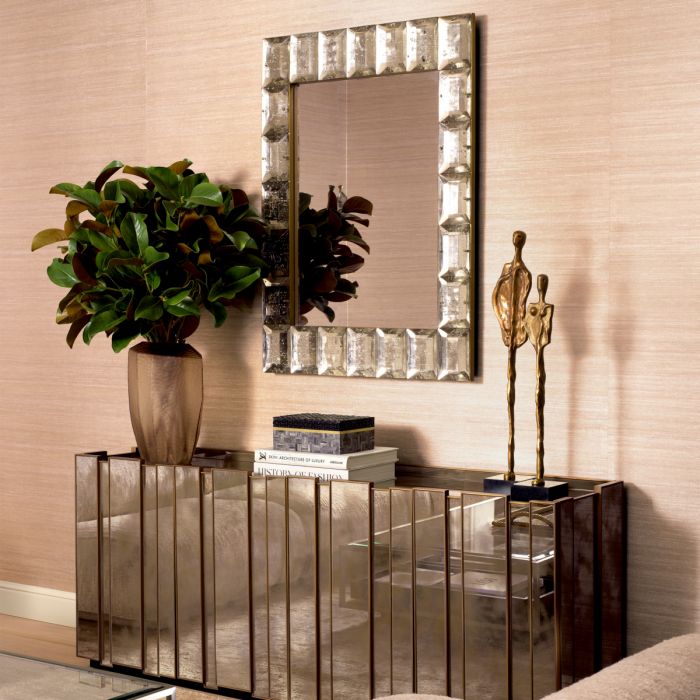 Mirror Mariani vintage brass finish