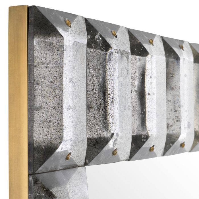 Mirror Mariani vintage brass finish