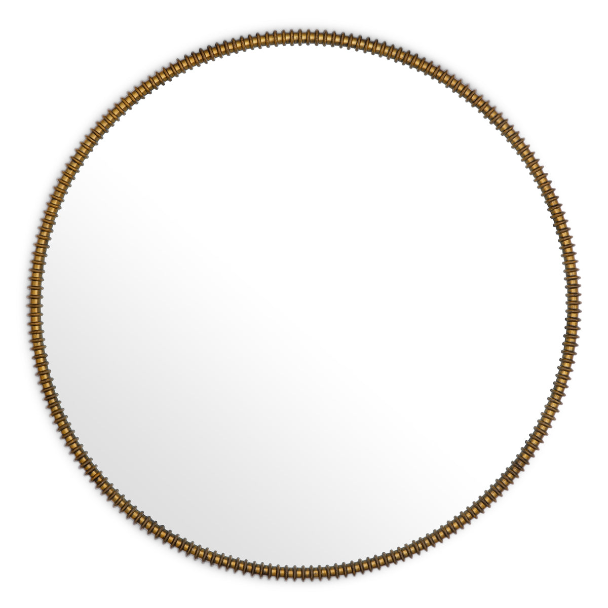 Round Vintage Brass Mirror Vezzola | Eichholtzmh.com