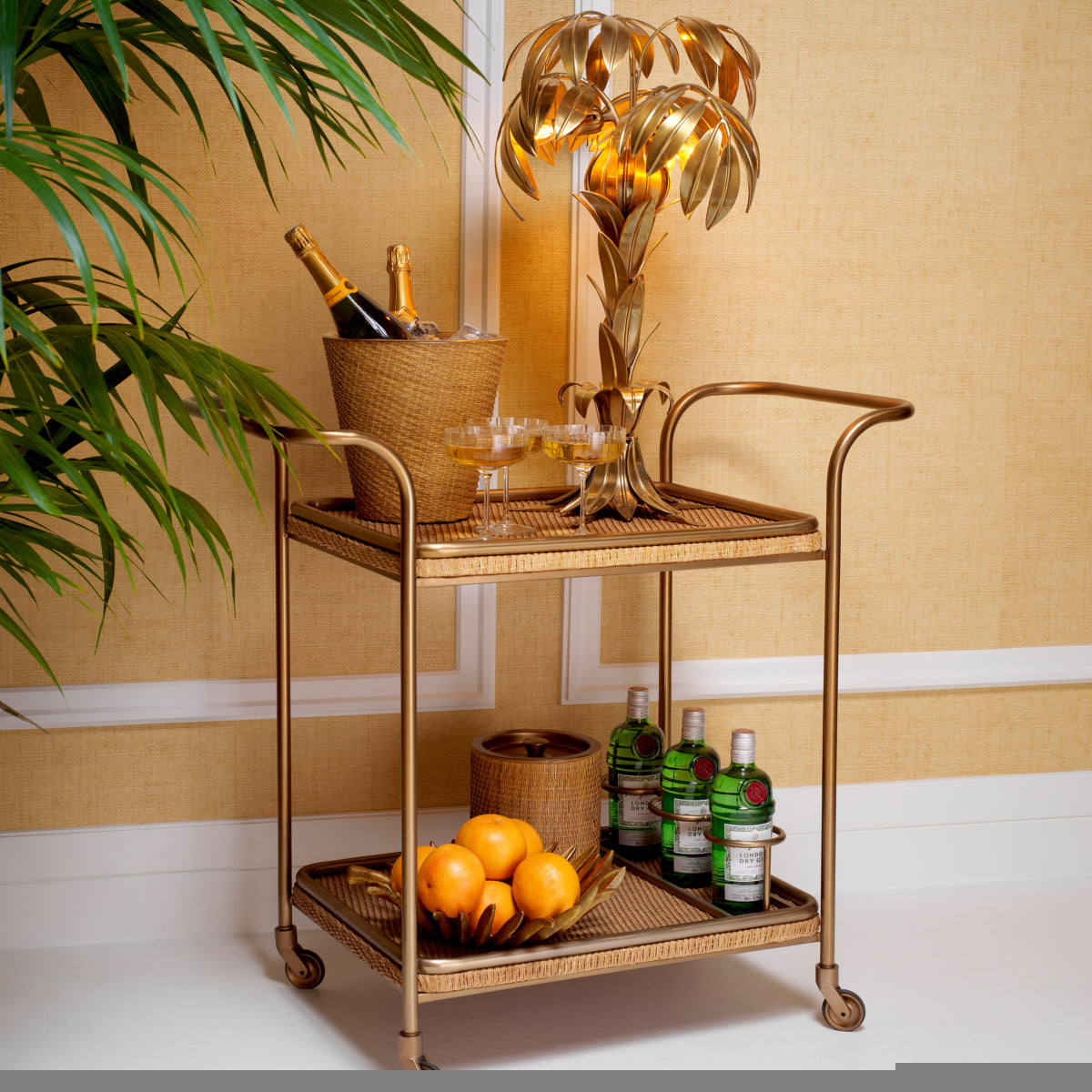 Natural Rattan Trolley Pescara | Eichholtzmh.com