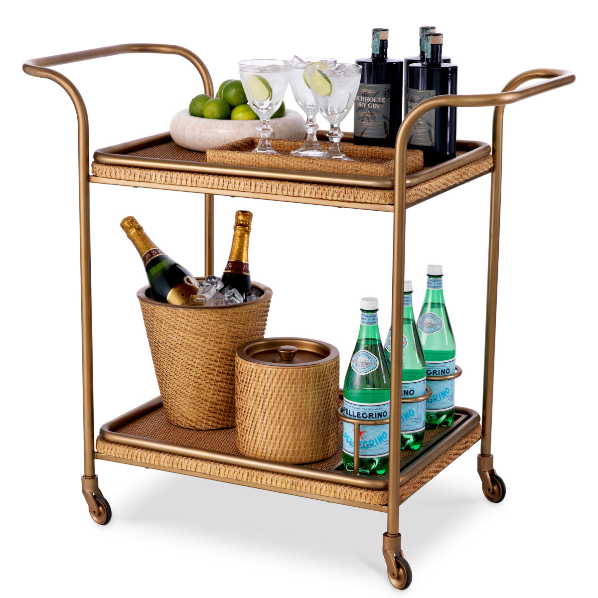 Natural Rattan Trolley Pescara | Eichholtzmh.com
