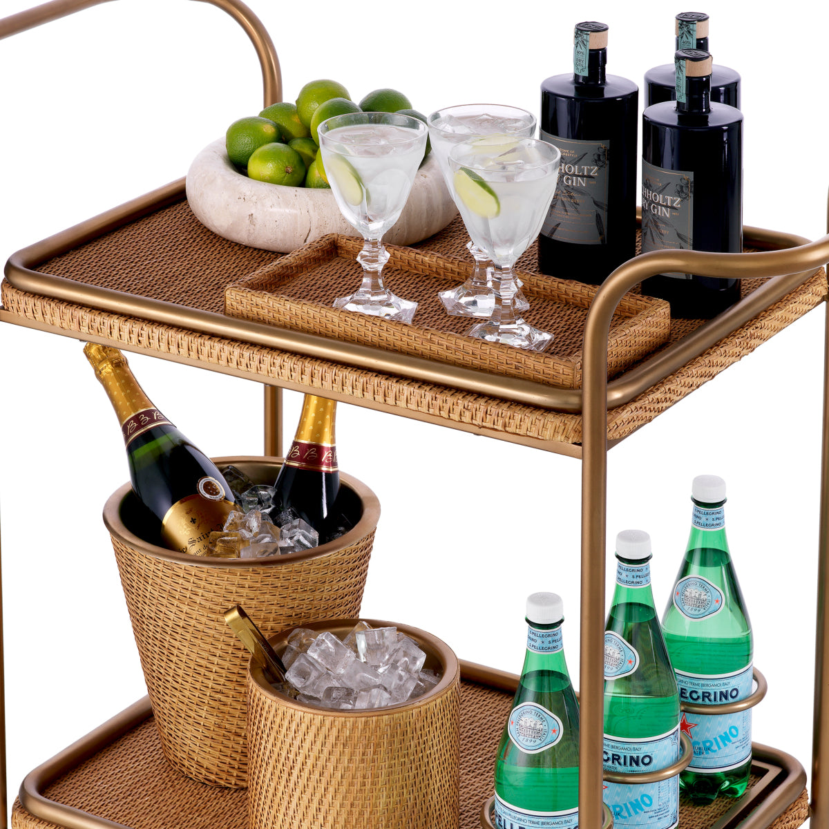 Natural Rattan Trolley Pescara | Eichholtzmh.com