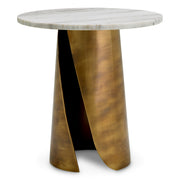 White Marble Side Table Nuova | Eichholtzmh.com