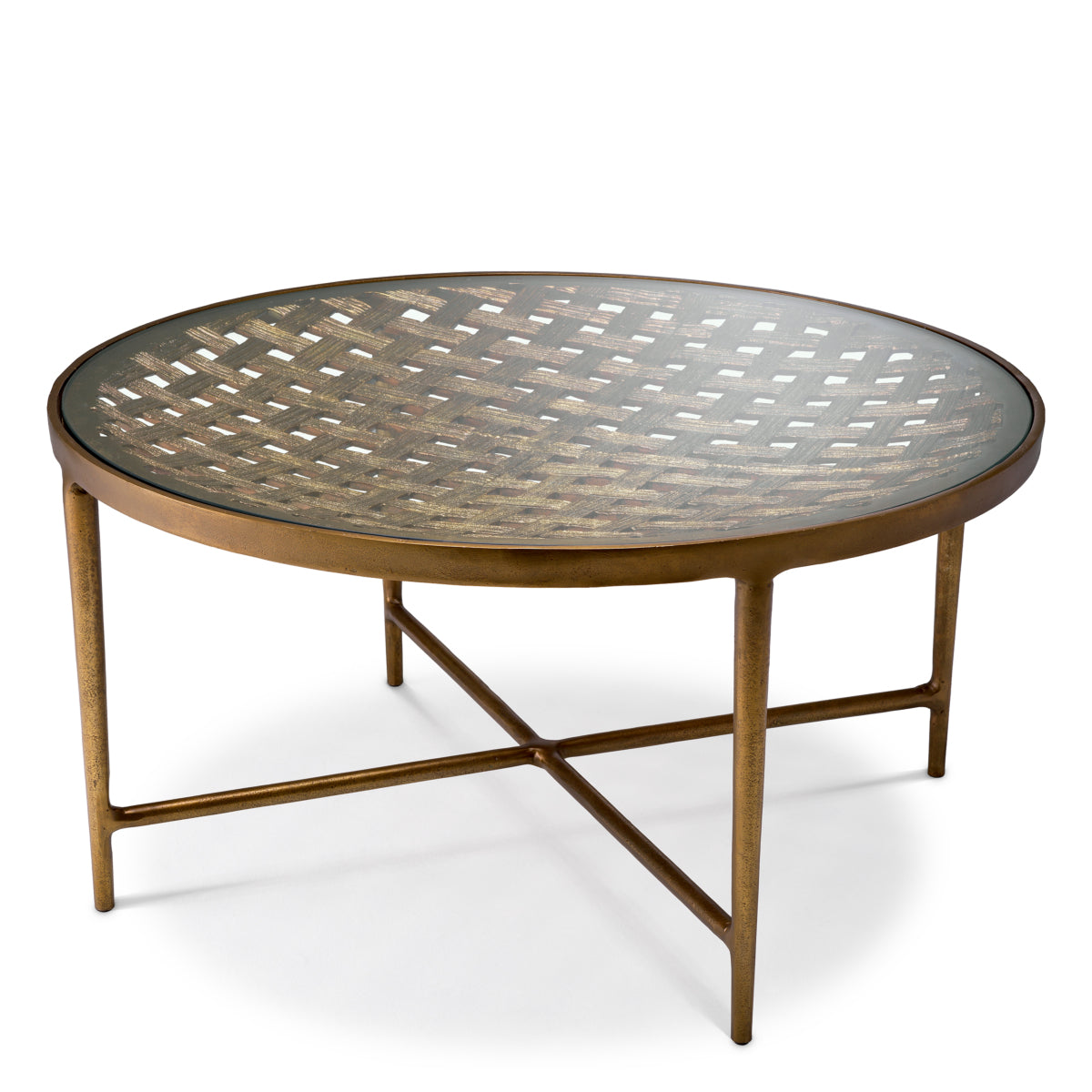 Woven-Patterned Coffee Table Sorrento | Eichholtzmh.com 