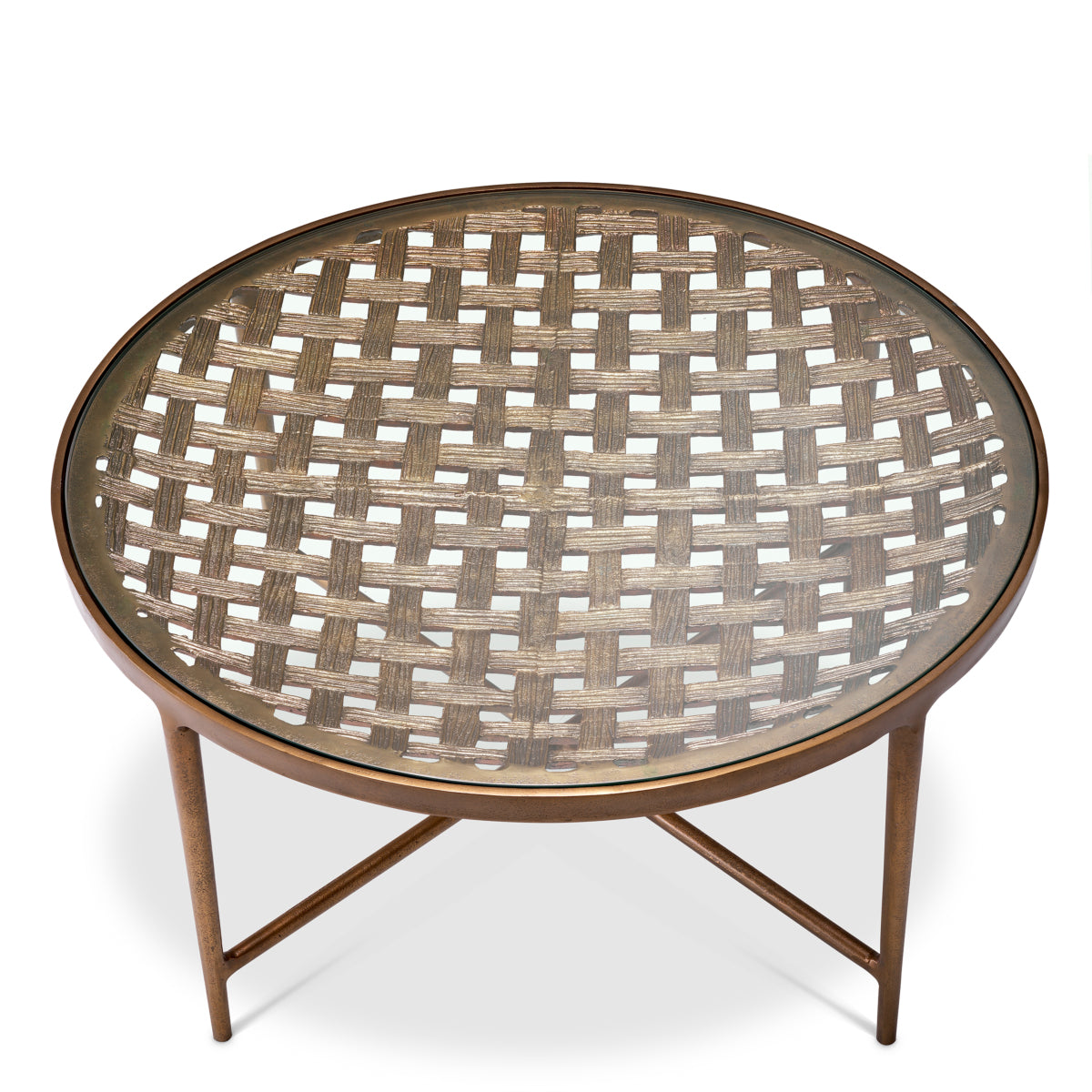 Woven-Patterned Coffee Table Sorrento | Eichholtzmh.com 