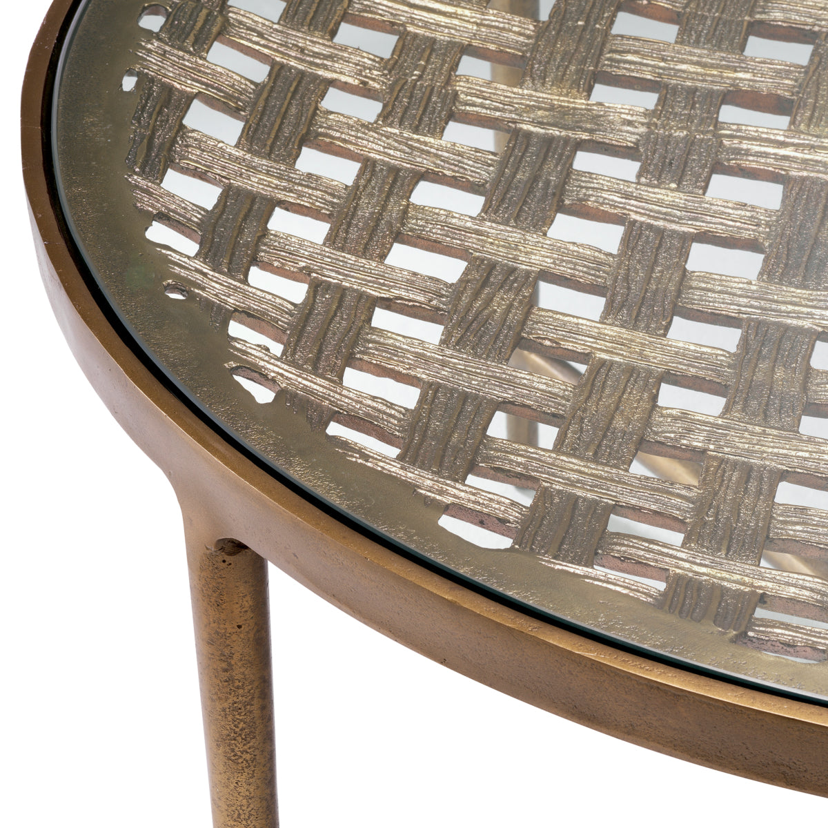 Woven-Patterned Coffee Table Sorrento | Eichholtzmh.com 