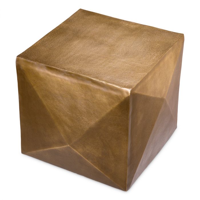 Side Table Maratea antique brass finish