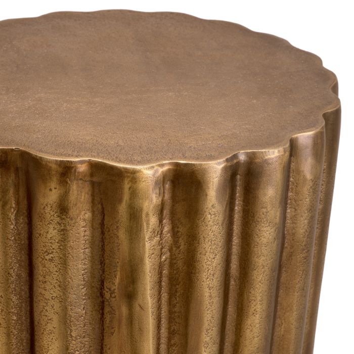 Side Table Padua S antique brass finish
