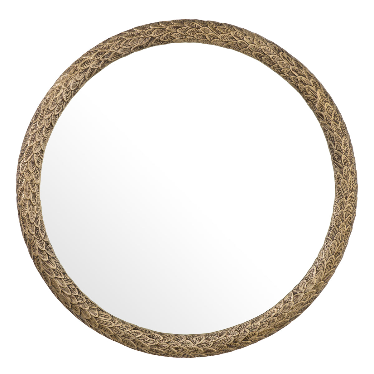 Leaves Patterned Oval Mirror Soave | Eichholtzmh.com