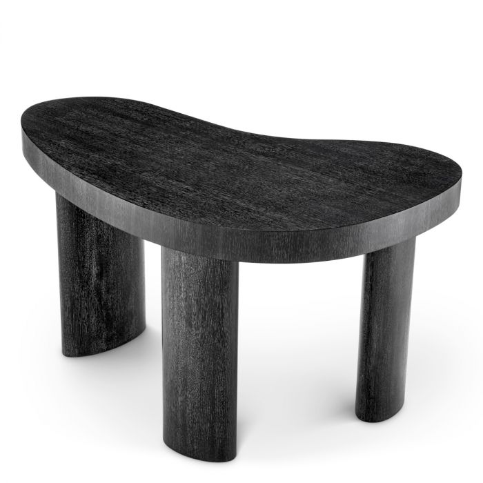 Desk Vence charcoal grey oak veneer