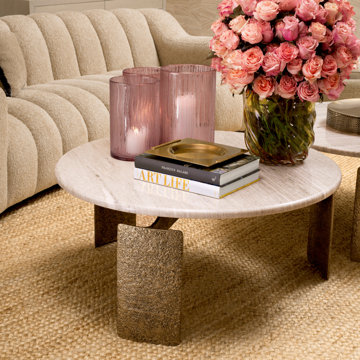 Round Marble Coffee Table Bodega | Eichholtzmh.com 