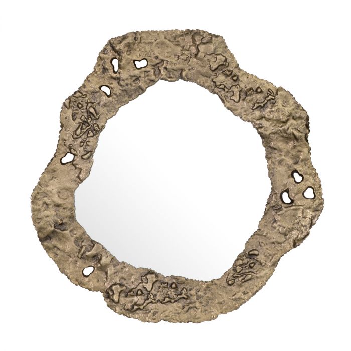 Mirror Foggia antique brass finish set of 2