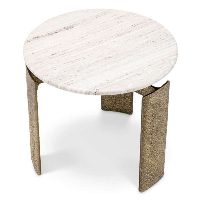 Side Table Bodega antique brass finish