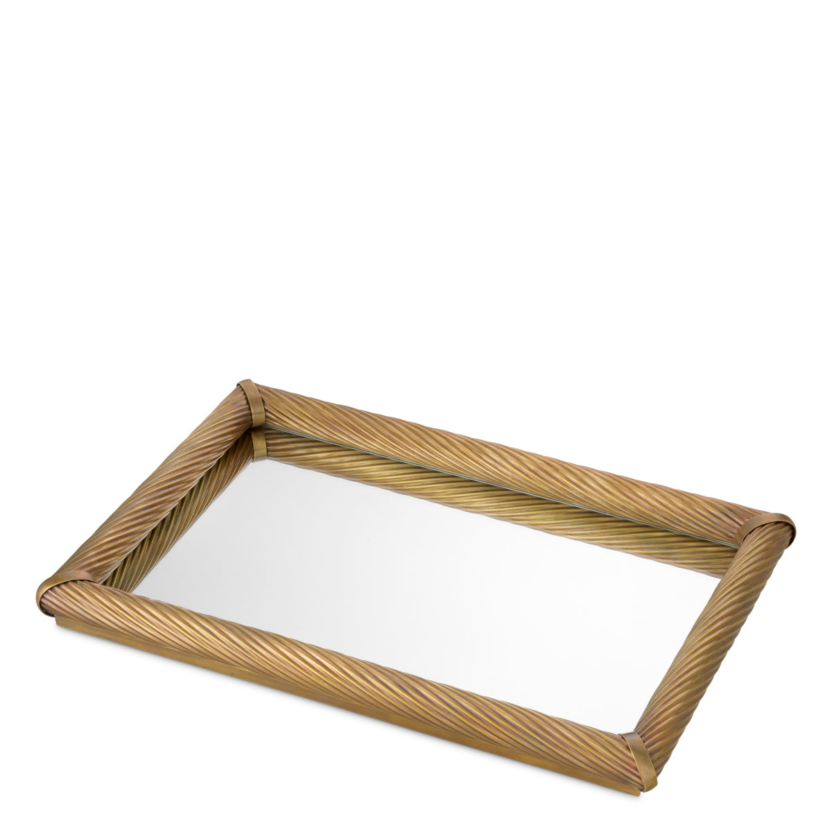 Vintage Brass Rectangular Tray Salvi | Eichholtzmh.com