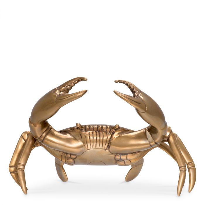 Object Crab vintage brass finish